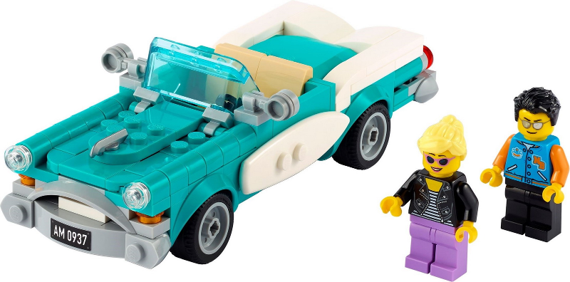 Vintage Car - Bricks and Minifigs Sioux Falls