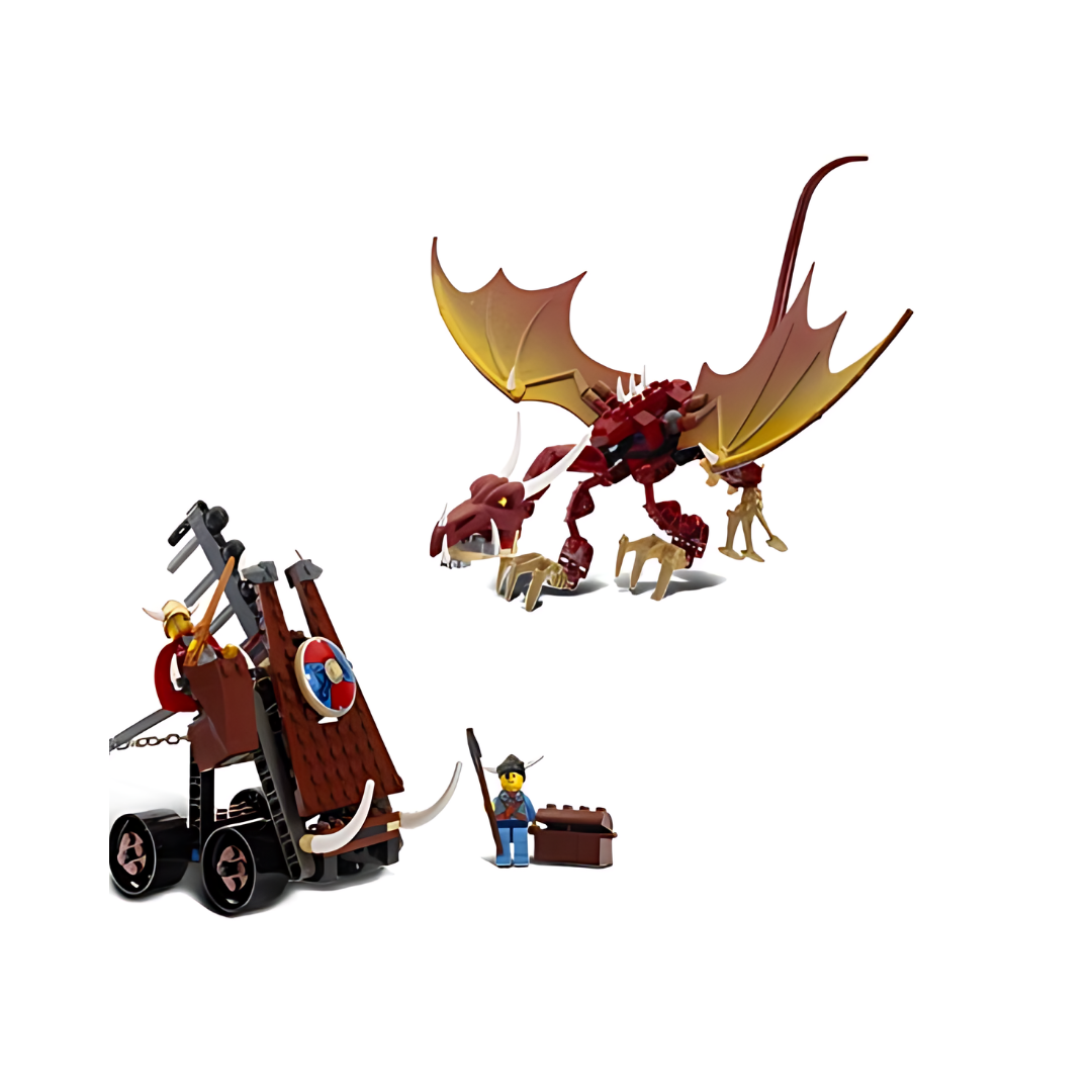 LEGO® Vikings Viking Catapult versus the Nidhogg Dragon (7017) - Bricks and Minifigs Sioux Falls