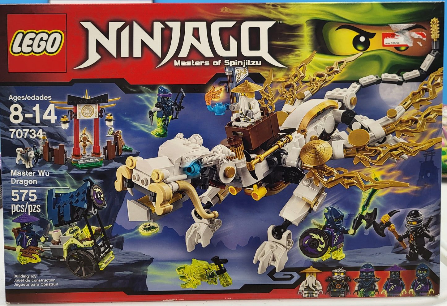 LEGO® NINJAGO® Master Wu Dragon (70734) - Bricks and Minifigs Sioux Falls