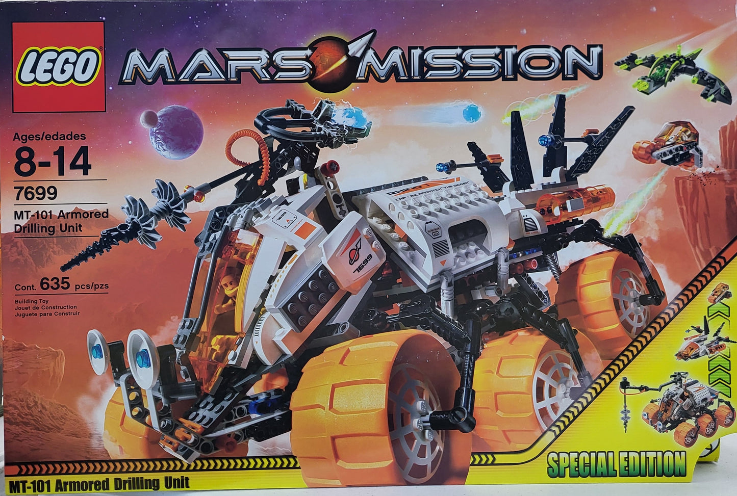 LEGO® Space MT-101 Armored Drilling Unit (7699) - Bricks and Minifigs Sioux Falls