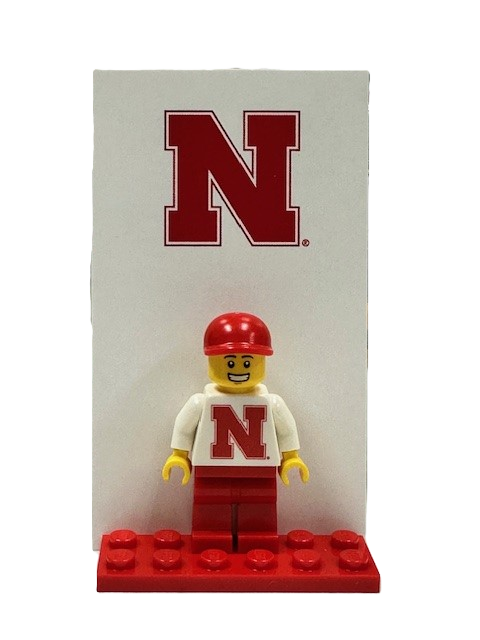 UNL (Nebraska) Licensed Custom Printed Minifigure