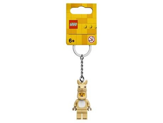 Llama Girl Keychain - Bricks and Minifigs Sioux Falls
