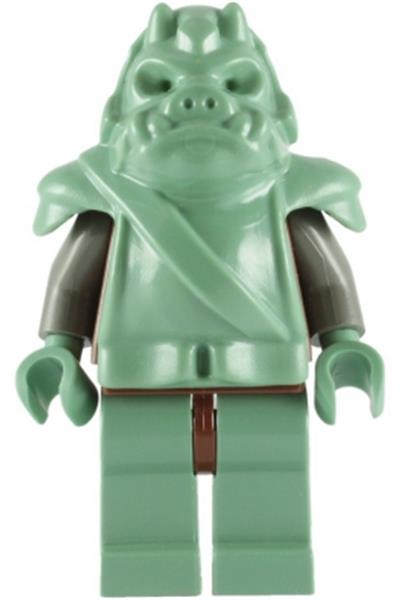 sw0075: Gamorrean Guard (Dark Gray Arms) - Bricks and Minifigs Sioux Falls