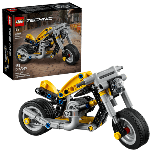 Yellow Motorcycle - Bricks and Minifigs Sioux Falls
