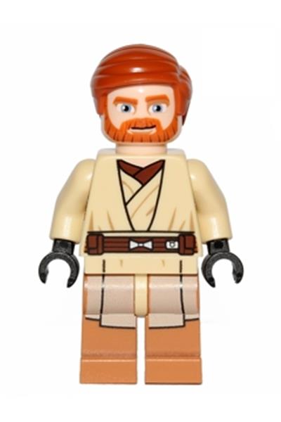 sw0449: Obi-Wan Kenobi (Medium Nougat Legs) - Bricks and Minifigs Sioux Falls