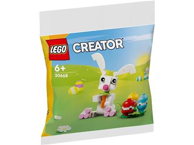 Easter bunny with colorful eggs - Bricks and Minifigs Sioux Falls