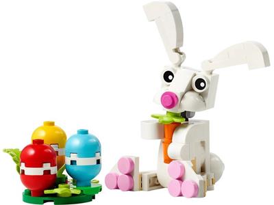 Easter bunny with colorful eggs - Bricks and Minifigs Sioux Falls