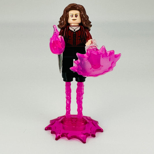 sh732x: The Scarlet Witch (Wanda Maximoff) - Plain Black Legs, Reddish Brown Hair (WITH POWER BASE AND POWER)