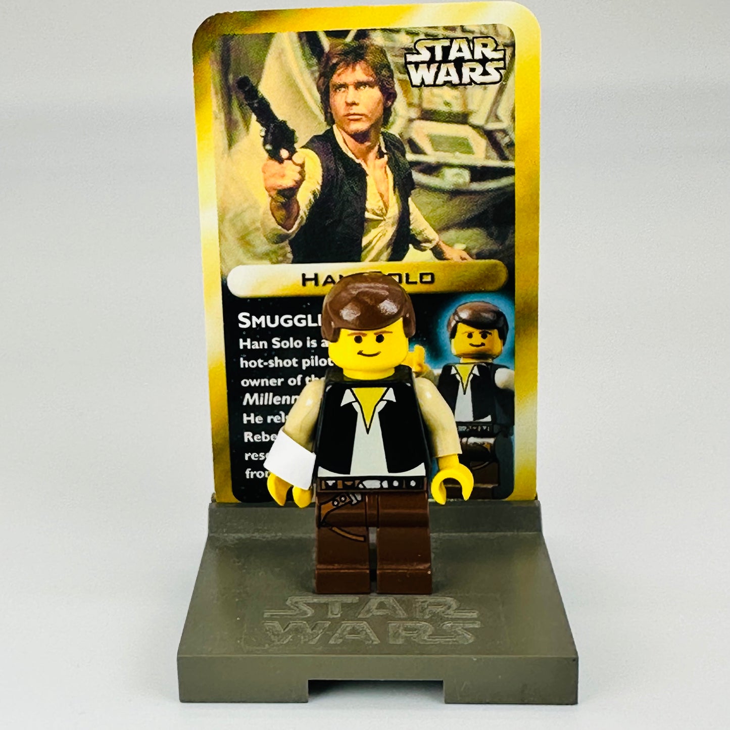 sw0045x: Han Solo (includes card and stand from set 3341)